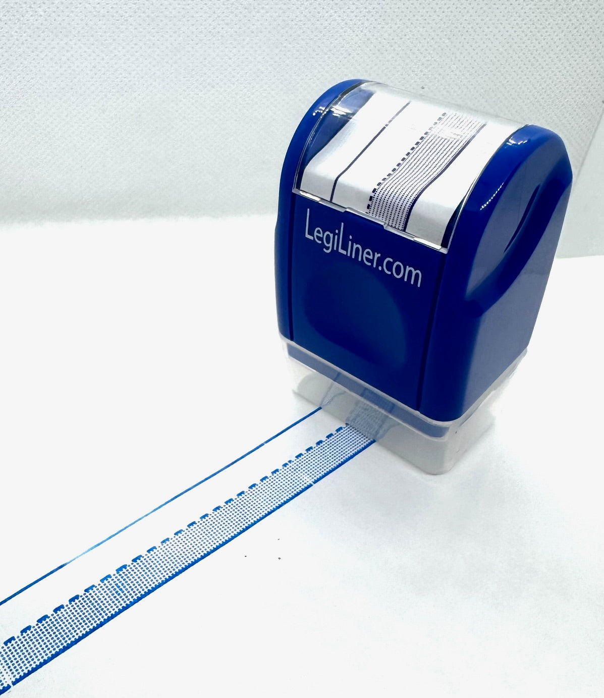 LegiLiner Self-Inking Teacher Stamp-1/2-inch Blue Shaded Handwriting Lines Roller Stamp ***Pre-Orders, not available until December