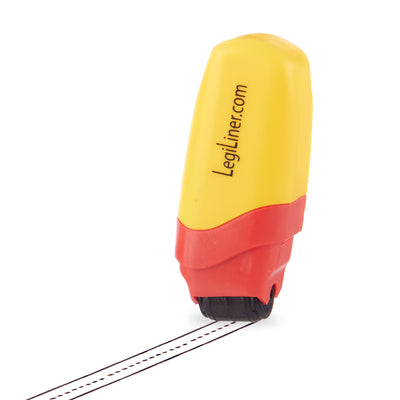 LegiLiner Self-Inking Teacher Stamp-3/8-inch Dashed Handwriting Lines Roller Stamp