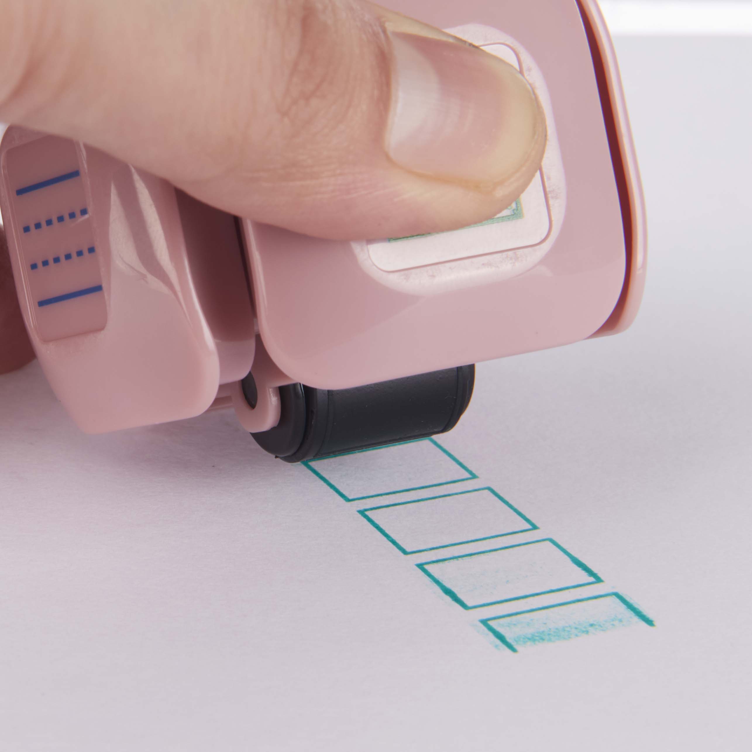 LegiLiner Self-Inking Teacher Stamp-1/4 inch Double Handwriting Lines  Roller Stamp 