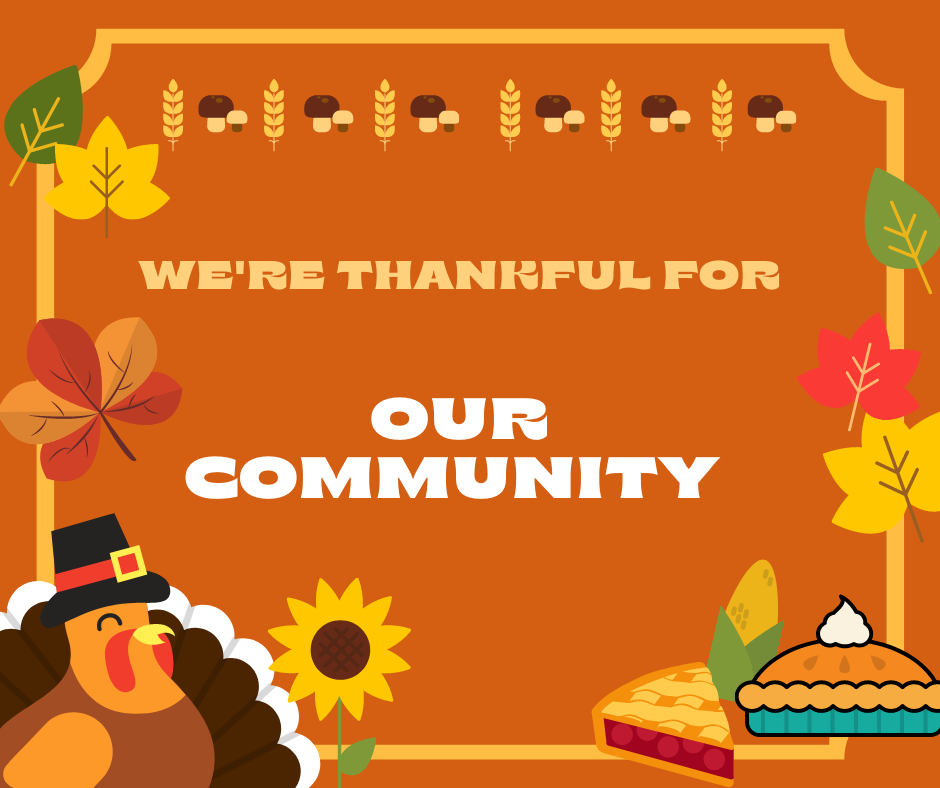 Thankful for Our Community