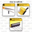 LegiLiner Self-Inking Teacher Stamp-Double Stack 1/2-inch Handwriting Lines Roller Stamp