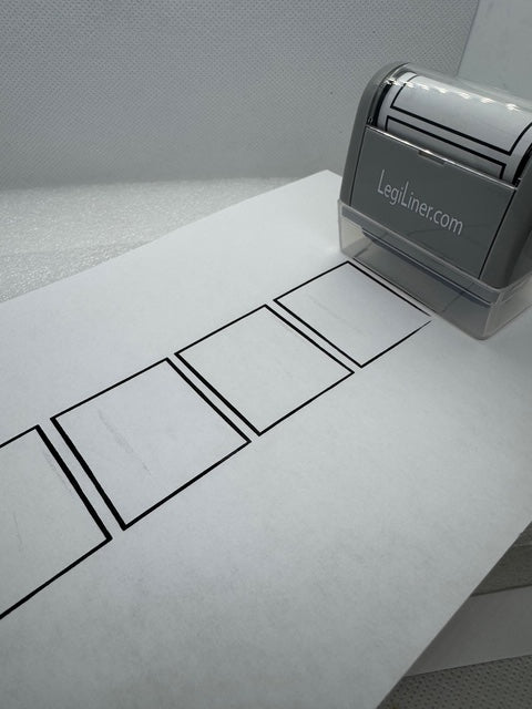 LEGILINER Gray, Giant Box pattern - 1.5" x 1 .25" boxes ** Pre-Orders Only