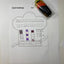 LegiLiner Self-Inking Teacher Stamp-Small Squares Roller Stamp
