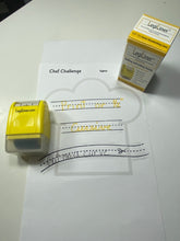 Load image into Gallery viewer, LegiLiner Self-Inking Teacher Stamp-1/2-inch Dashed Handwriting Lines Roller Stamp