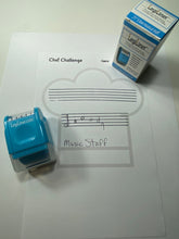 Load image into Gallery viewer, LegiLiner Self-Inking Teacher Stamp-Music Staff Roller Stamp