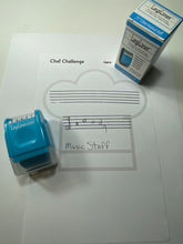 Load image into Gallery viewer, LegiLiner Self-Inking Teacher Stamp-Music Staff Roller Stamp