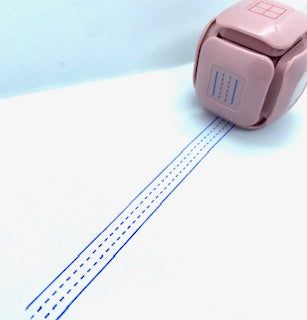 LegiLiner LegiCube Self-Inking Teacher Stamp-Math and Handwriting Lines Multi-Roller Stamp