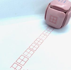 LegiLiner LegiCube Self-Inking Teacher Stamp-Math and Handwriting Lines Multi-Roller Stamp