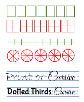 LegiLiner LegiCube Self-Inking Teacher Stamp-Math and Handwriting Lines Multi-Roller Stamp