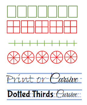 Red LegiLiner 3/4 - handwriting guide rolling ink stamp - Disability  Horizons Shop