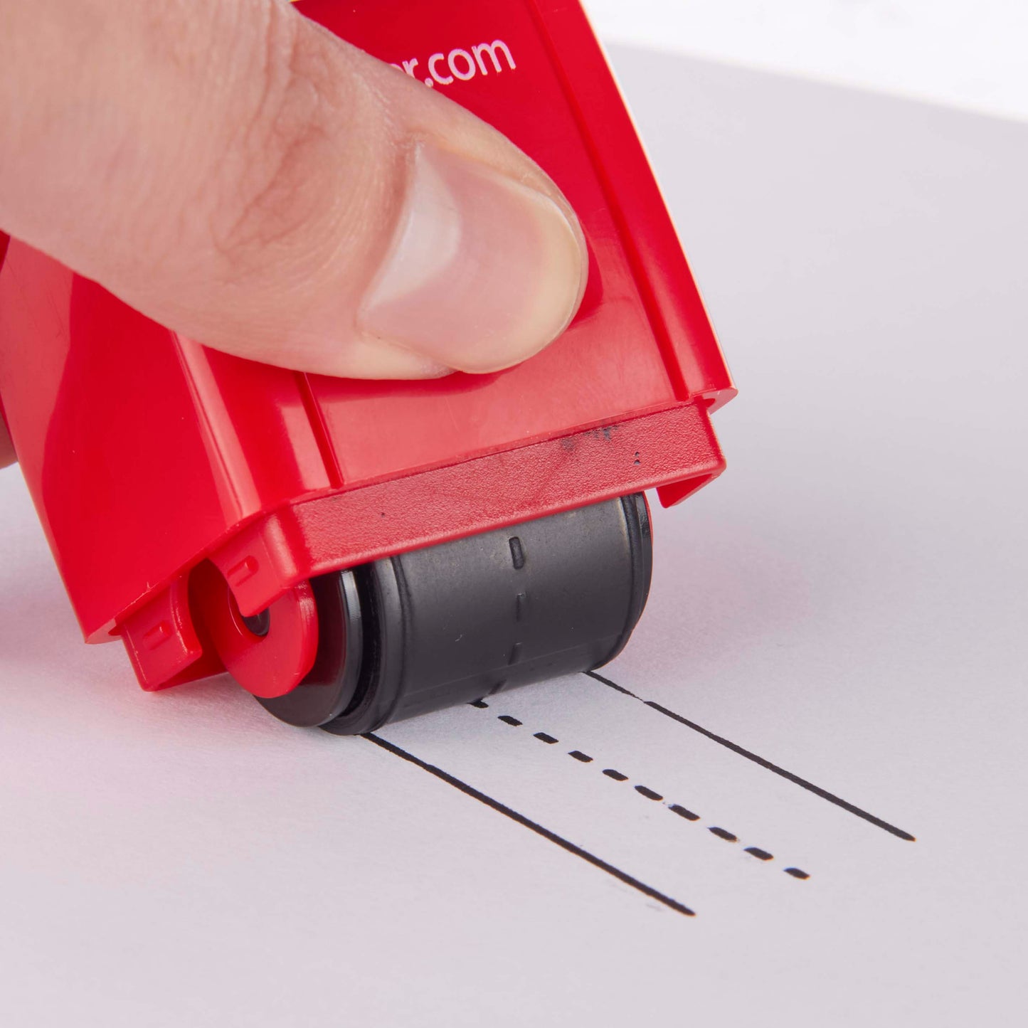 Red LegiLiner 3/4 - handwriting guide rolling ink stamp