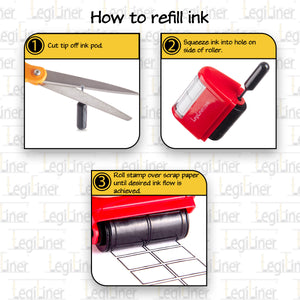 LegiLiner Self-Inking Teacher Stamp-LegiBoxes OT, Math and Handwriting Letter Boxes Roller Stamp