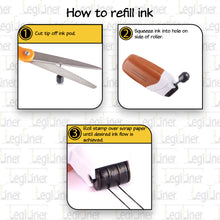 Load image into Gallery viewer, LegiLiner Self-Inking Teacher Stamp-1/4-inch Mini Double Handwriting Lines Roller Stamp