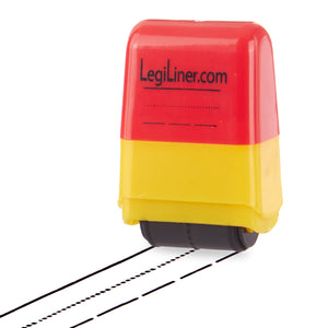 LegiLiner LegiSpaces Self-Inking Teacher Stamp-1-inch Dashed Spaces Handwriting Lines Roller Stamp