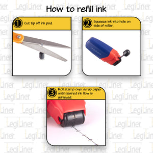 LegiLiner Self-Inking Teacher Stamp-Number Line Roller Stamp
