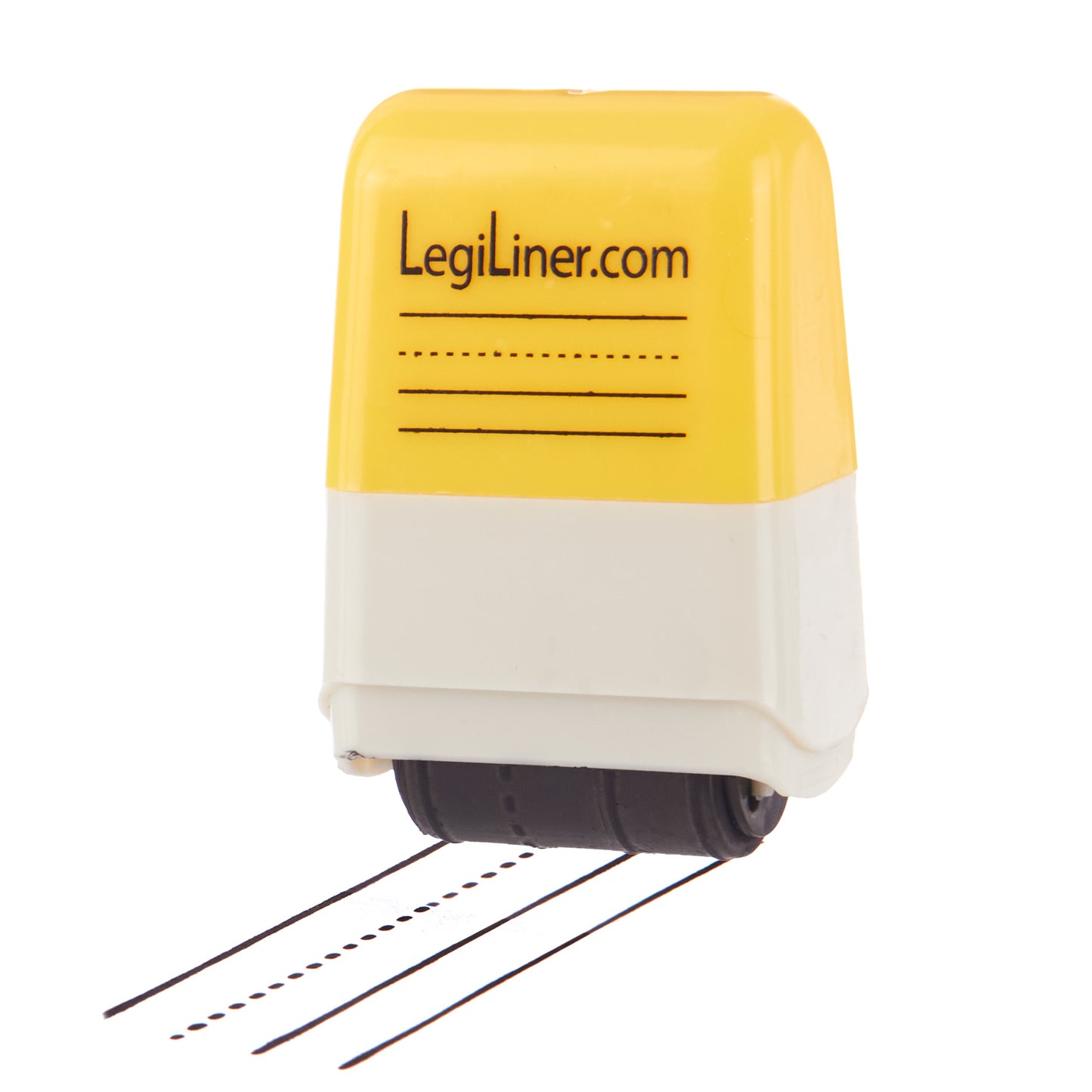 LegiLiner Self-Inking Teacher Stamp-Worm Line Handwriting Lines Stamp Yellow