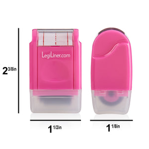 LegiLiner Self-Inking Teacher Stamp-3/4-inch Pink Shaded Handwriting Lines Roller Stamp