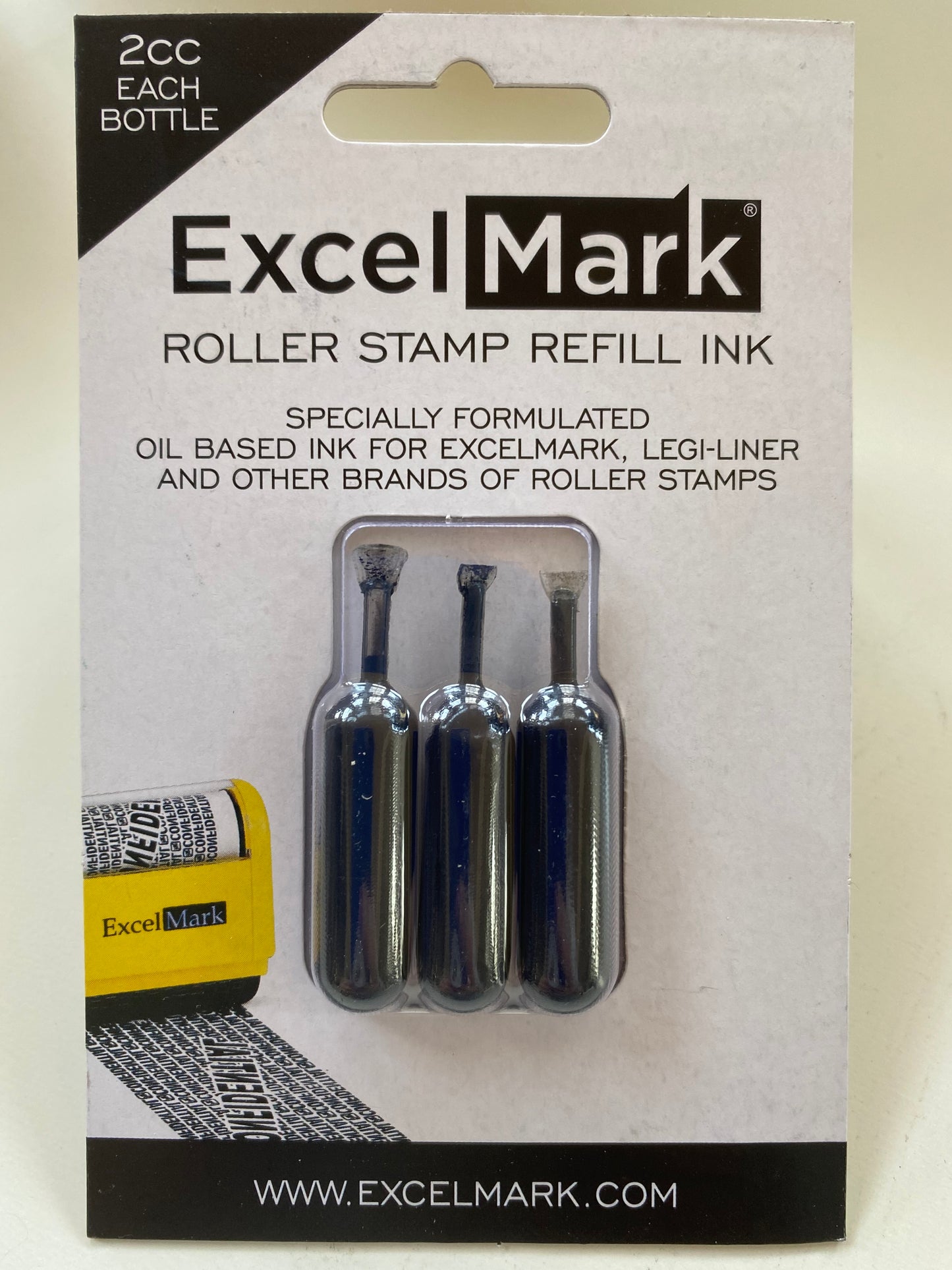 LegiLiner Roller Stamp Ink Refill PodsLarge (2.0 ml)Pack of 3