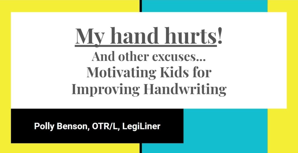 Motivating Kids for Improved Handwriting FULL Webinar Video