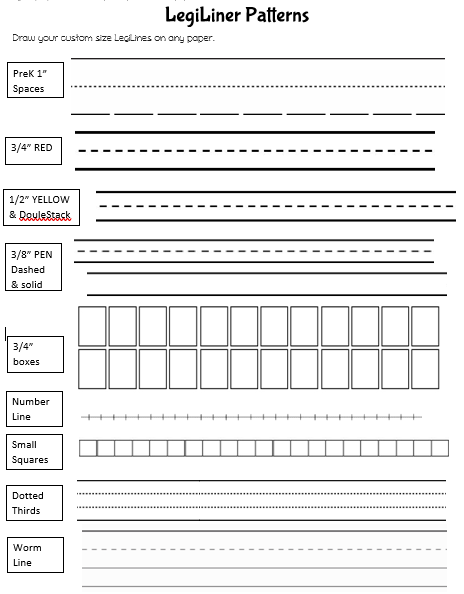 LegiLiner Self-Inking Teacher Stamp-LegiBoxes OT, Math and Handwriting Letter Boxes Roller Stamp