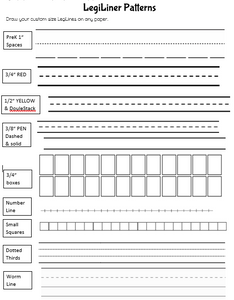 LegiLiner Self-Inking Teacher Stamp-Number Line Roller Stamp
